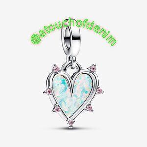 Pandora Friendship Opalescent Double Dangle Charm